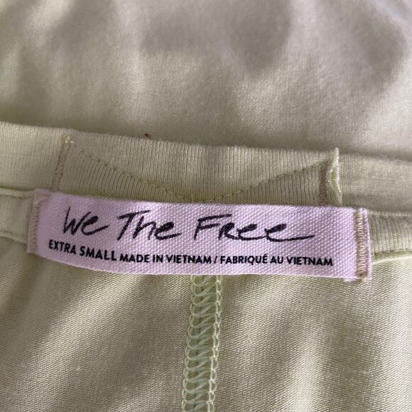 We The Free Green V Neck Sleeveless Tank Top SZ XS - Picture 6 of 10